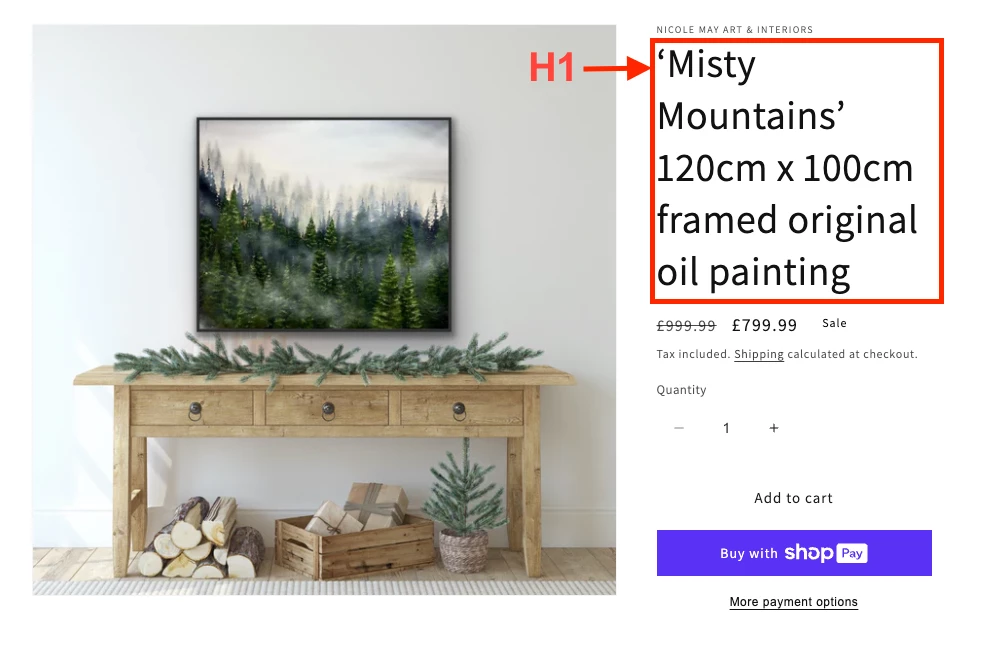 H1 on misty mountains art page